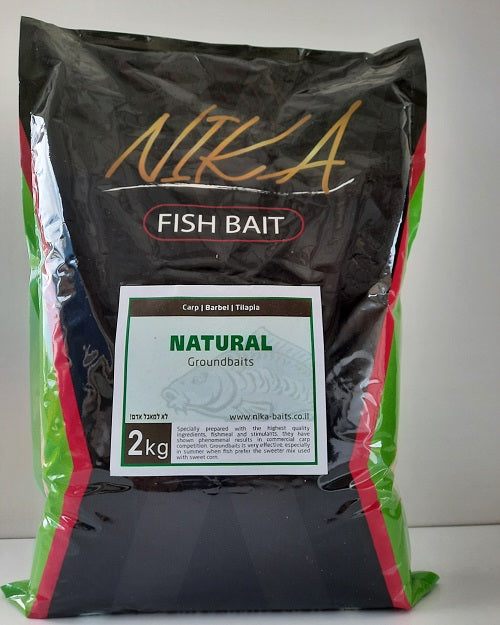 Прикормка донная GRONDBAIT natural 2kg, תערובת, פידור