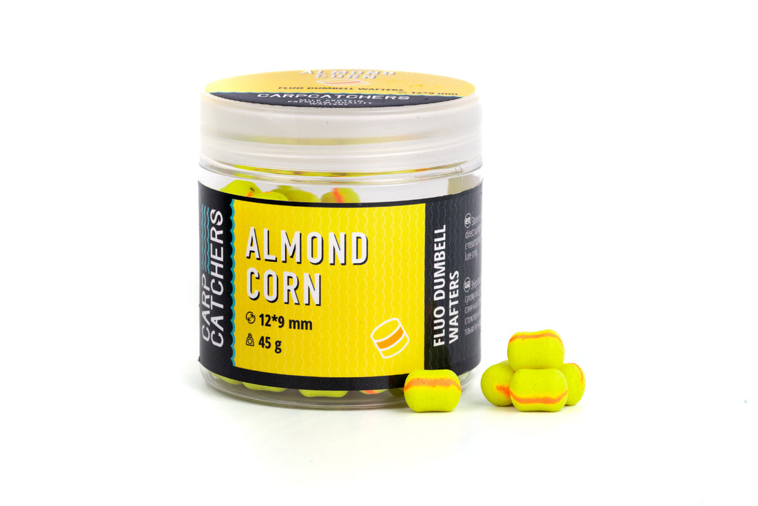 Fluo Dumbell Wafters Almond Corn 12×9мм