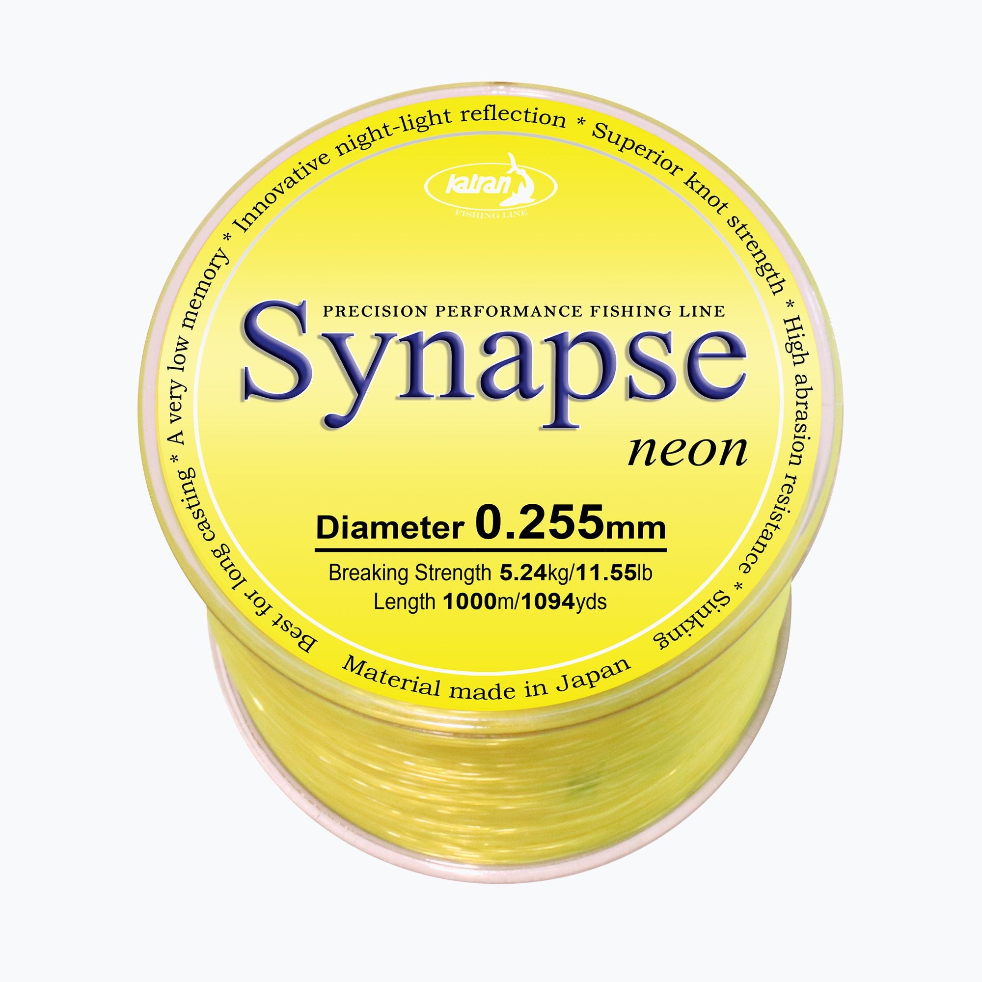 Katran Synapse Neon — флуоресцентная леска жёлтая