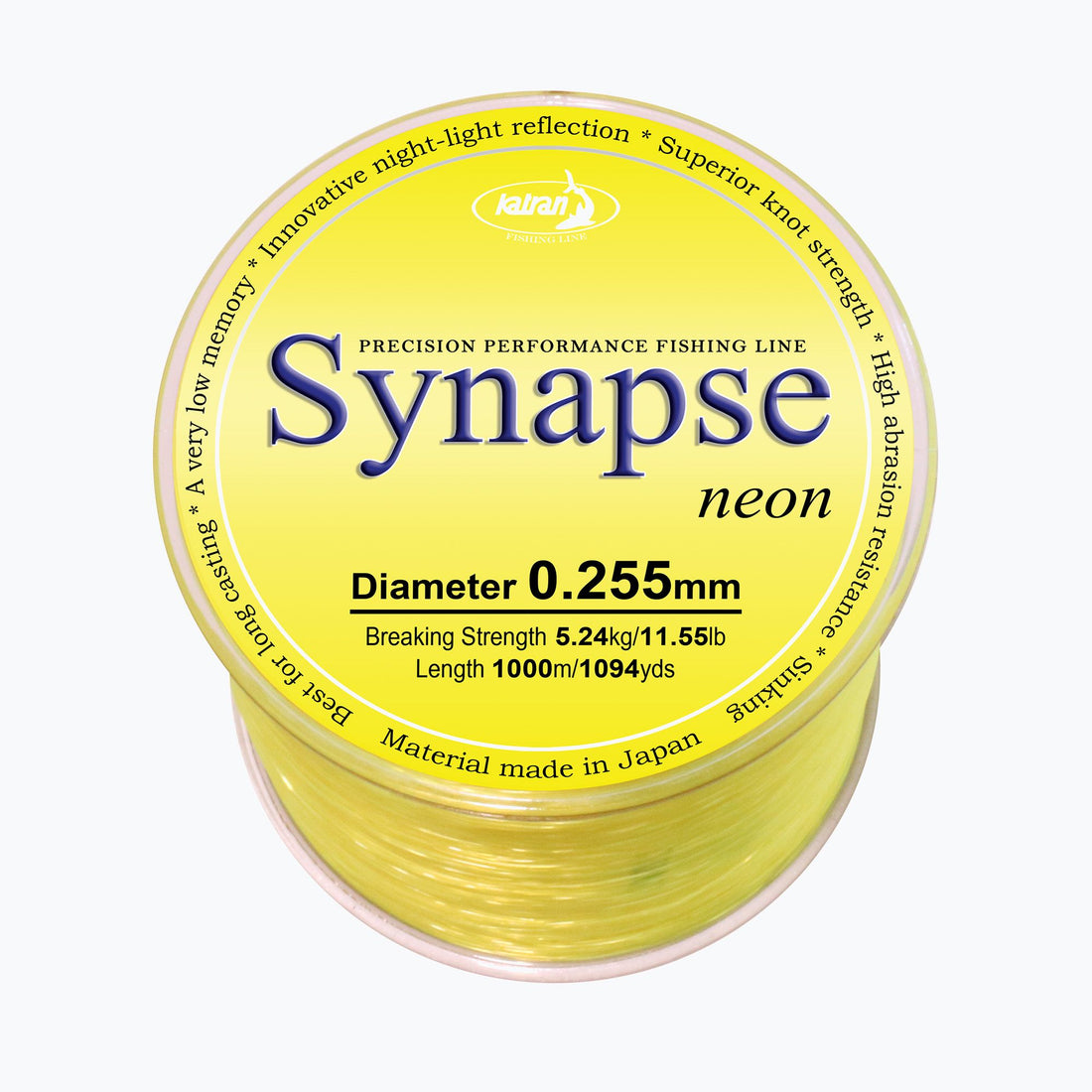Katran Synapse Neon — флуоресцентная леска жёлтая