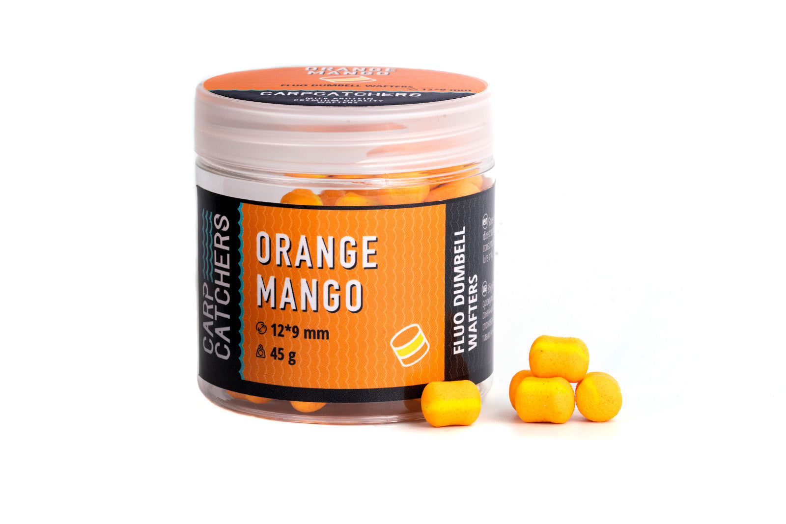 Fluo Dumbell Wafters Orange Mango 12×9мм