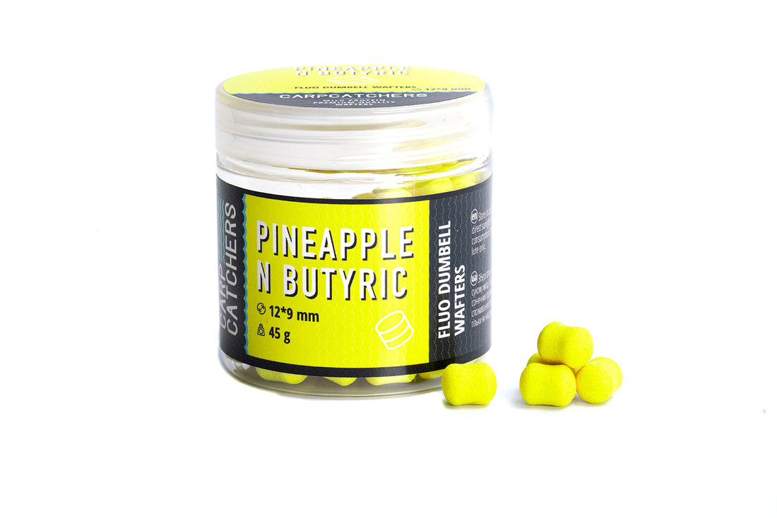 Fluo Dumbell Wafters Pineapple N Butyric 12×9мм