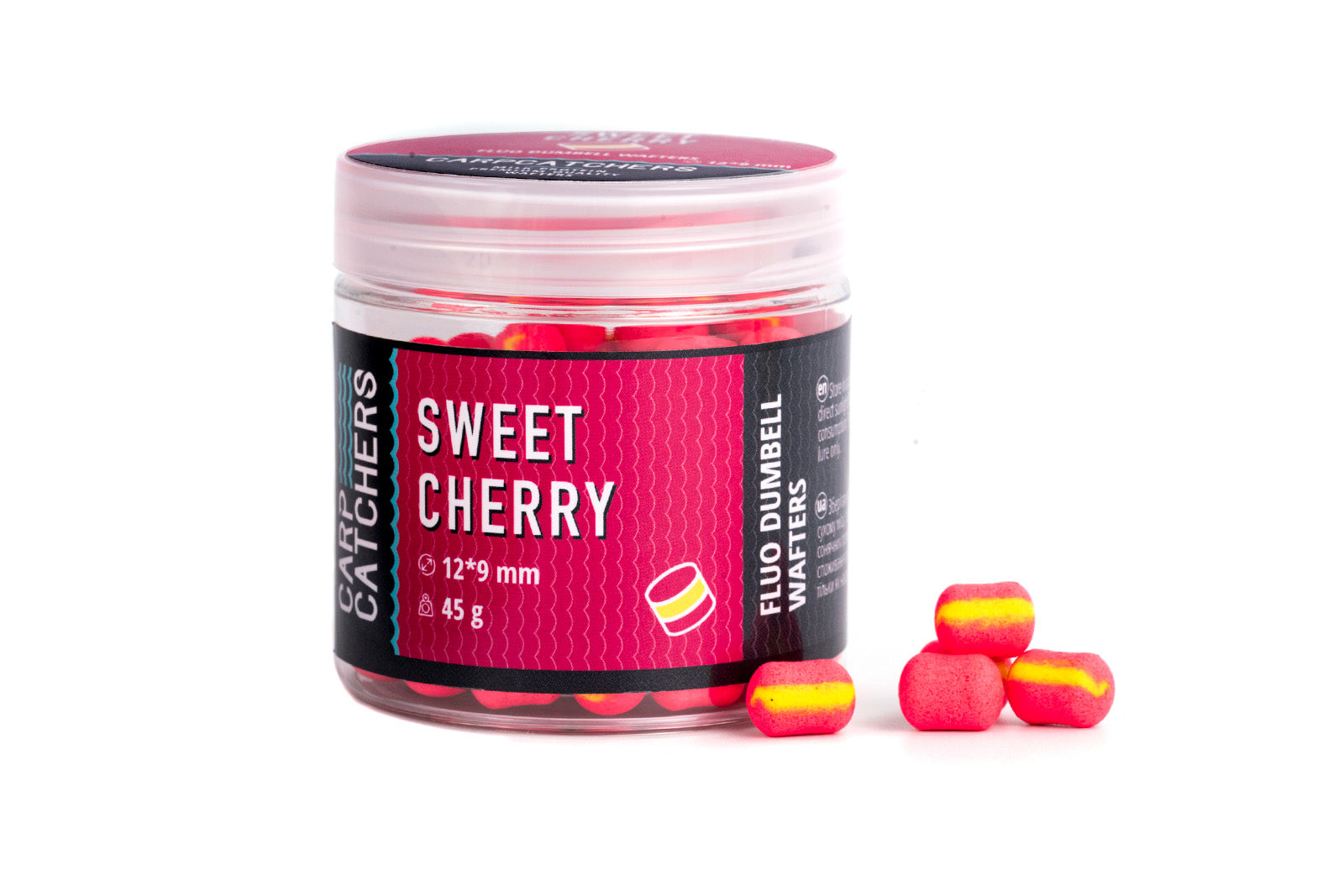 Fluo Dumbell Wafters Sweet Cherry 12×9мм