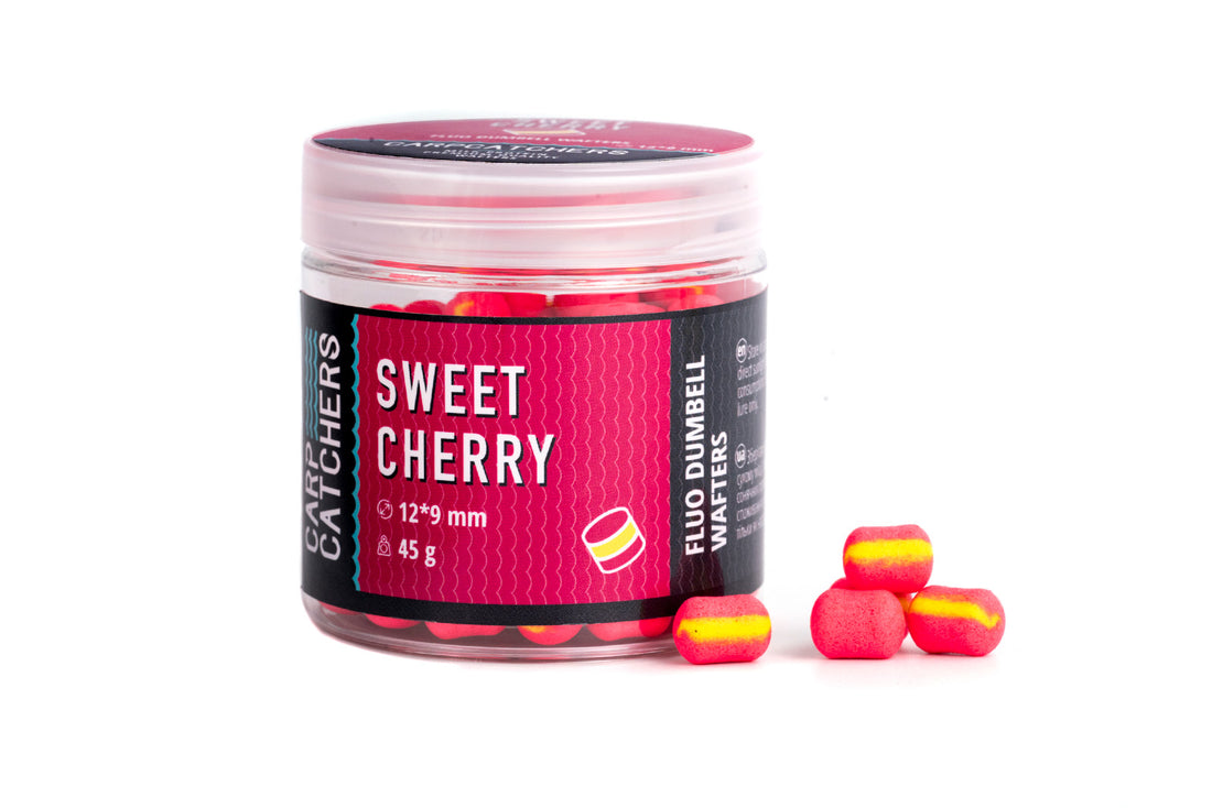 Fluo Dumbell Wafters Sweet Cherry 12×9мм