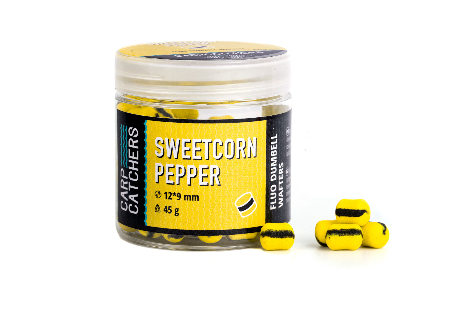 Fluo Dumbell Wafters Sweetcorn Pepper 12×9мм